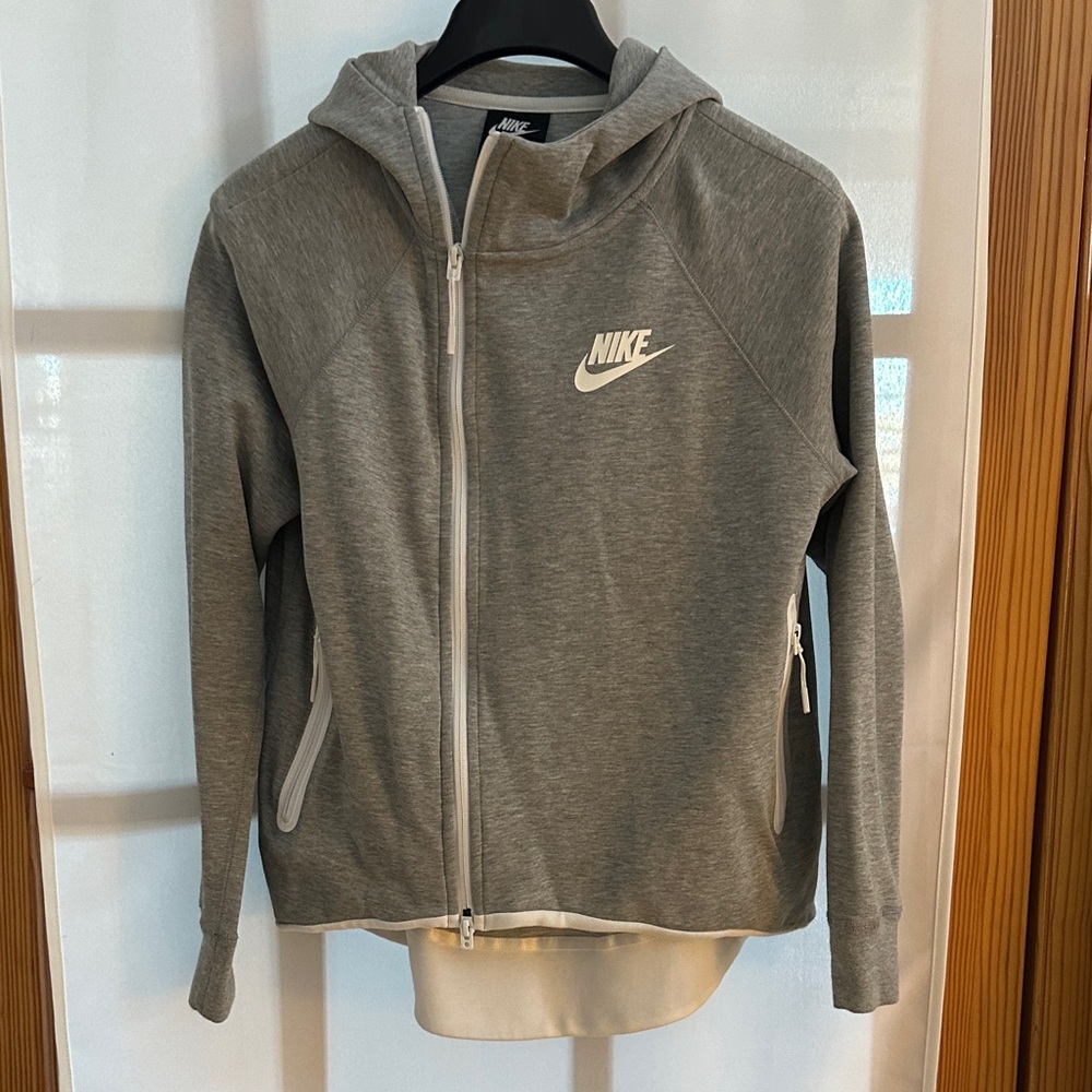 Nike Heather high-low Zip-Up Jacket